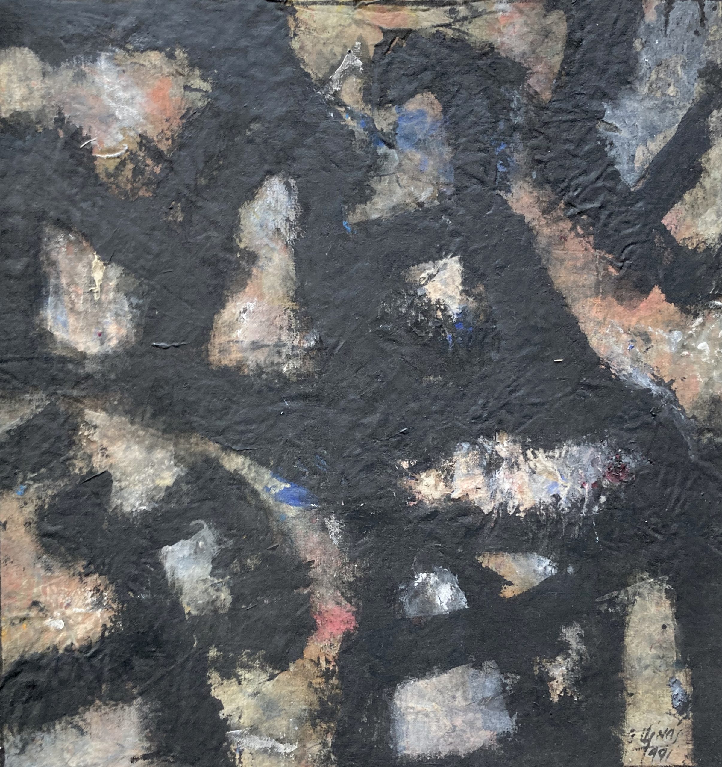 1 1 1991 Pintura Negra, 38 x 36 cm, recto (1)